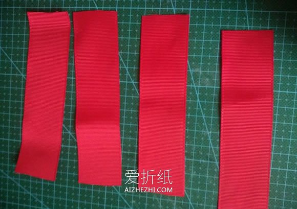 怎么用缎带纱布做儿童蝴蝶结发夹的制作方法- www.aizhezhi.com