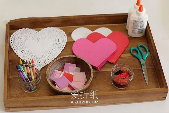 怎么做感恩节爱心贺卡的制作方法图解教程- www.aizhezhi.com