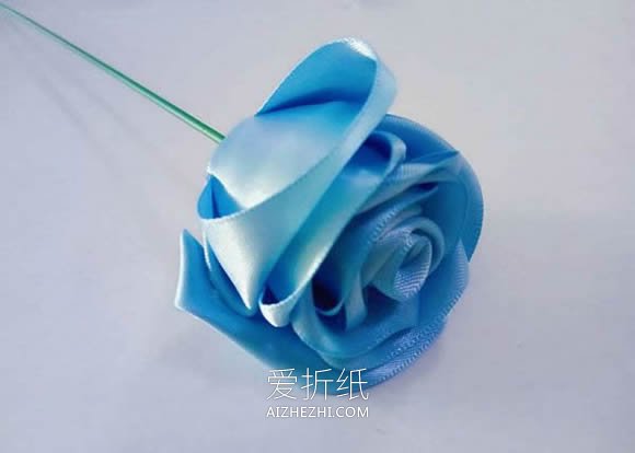 怎么做丝带玫瑰花的制作方法图解教程- www.aizhezhi.com