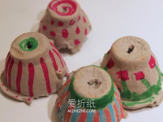 怎么做鸡蛋托风铃的手工制作方法教程- www.aizhezhi.com