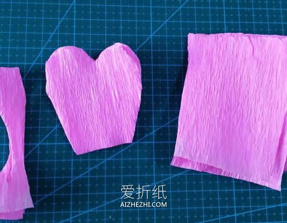 怎么做美丽皱纹纸花的简单制作方法图解- www.aizhezhi.com