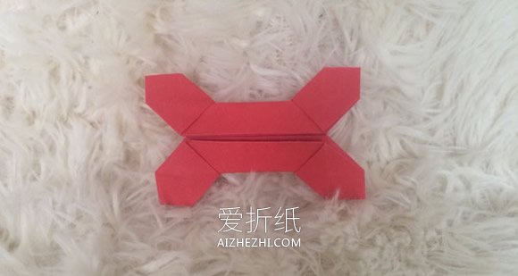 怎么简单折纸骨头的折法图解步骤- www.aizhezhi.com