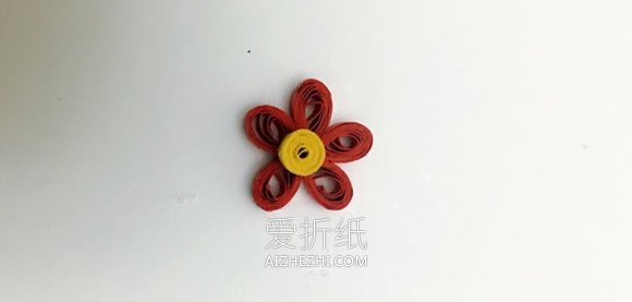 怎么做梅花衍纸画的制作方法图解教程- www.aizhezhi.com