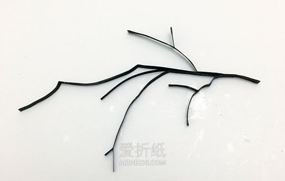 怎么做梅花衍纸画的制作方法图解教程- www.aizhezhi.com