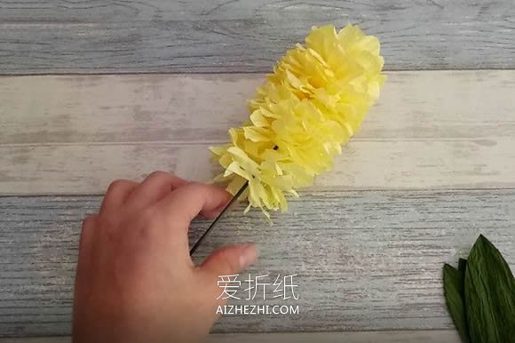 怎么做纸藤风信子盆栽的制作方法教程- www.aizhezhi.com