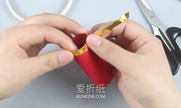 怎么做一串鞭炮春节装饰品的制作方法教程- www.aizhezhi.com