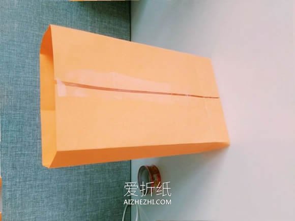 怎么做简单礼品纸袋的折纸方法图解教程- www.aizhezhi.com