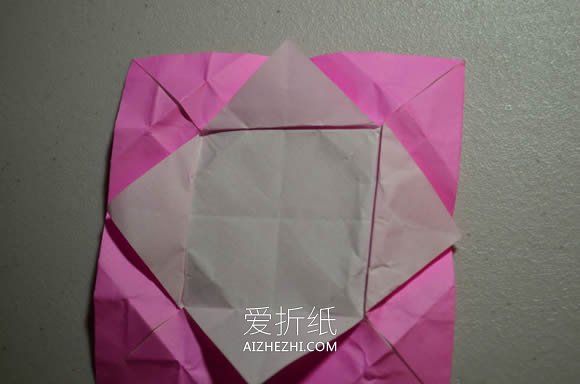 怎么折纸莲花和叶子的折法步骤图解- www.aizhezhi.com