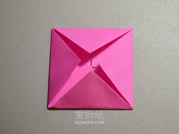 怎么折纸莲花和叶子的折法步骤图解- www.aizhezhi.com