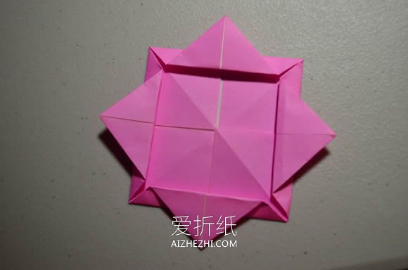 怎么折纸莲花和叶子的折法步骤图解- www.aizhezhi.com