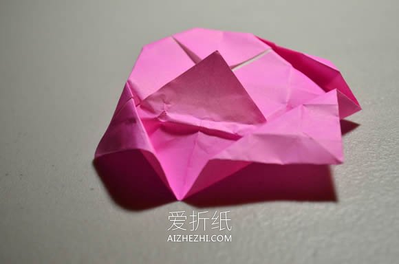 怎么折纸莲花和叶子的折法步骤图解- www.aizhezhi.com