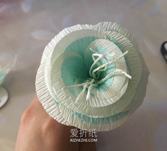 怎么做皱纹纸海棠花的制作方法图解教程- www.aizhezhi.com