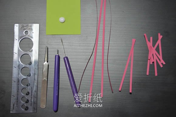 怎么做衍纸婴儿脚印的制作方法图解教程- www.aizhezhi.com