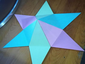 怎么简单折纸立体六角星的折法步骤图