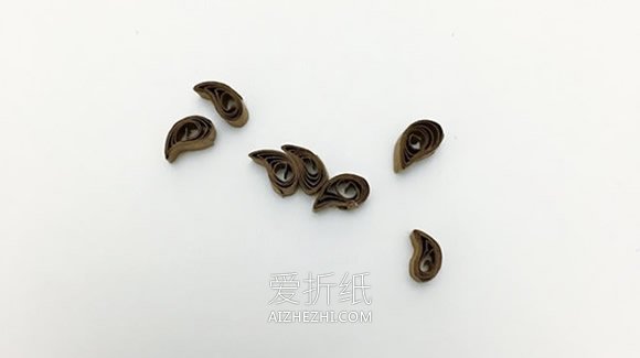 怎么做双色衍纸花装饰画的手工制作教程- www.aizhezhi.com