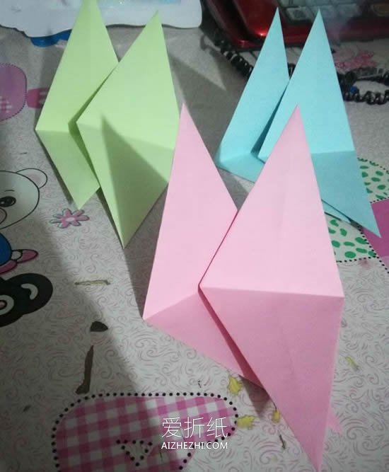 怎么简单折纸立体六角星的折法步骤图- www.aizhezhi.com
