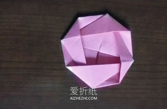 怎么简单快速折纸玫瑰花的折法图解步骤- www.aizhezhi.com