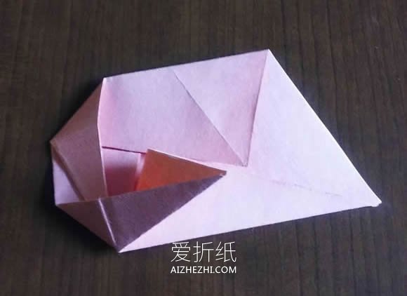 怎么简单快速折纸玫瑰花的折法图解步骤- www.aizhezhi.com