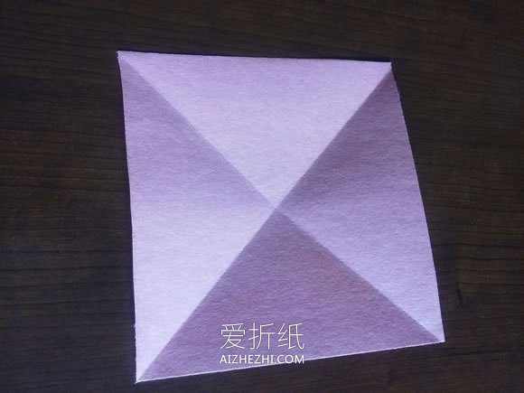 怎么简单快速折纸玫瑰花的折法图解步骤- www.aizhezhi.com