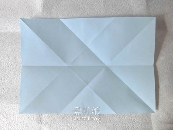 怎么简单折纸长方形信纸的折法图解教程- www.aizhezhi.com