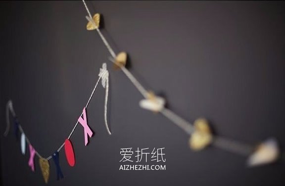 怎么用吸管做情人节爱情之箭挂饰的制作方法- www.aizhezhi.com