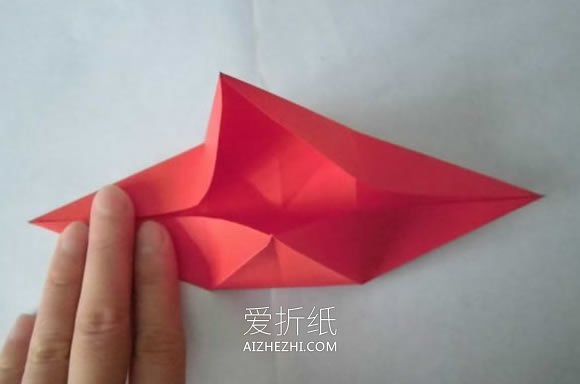 怎么手工折纸圣诞花环的折法步骤图解- www.aizhezhi.com