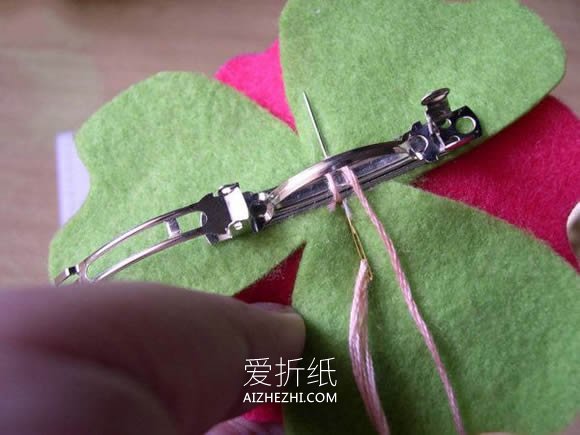 怎么做布艺花朵发箍的手工制作图解教程- www.aizhezhi.com