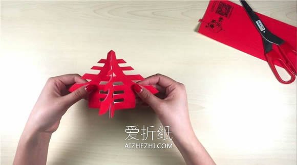 怎么剪纸新年立体春字装饰的剪法图解步骤- www.aizhezhi.com