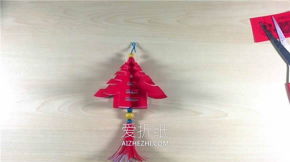 怎么剪纸新年立体春字装饰的剪法图解步骤- www.aizhezhi.com