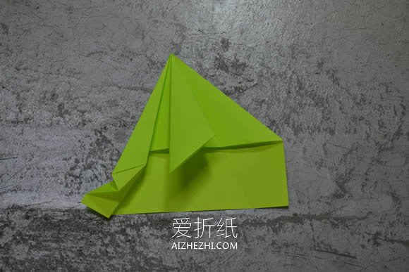 怎么折纸F-16战斗轰炸机的折法图解步骤- www.aizhezhi.com