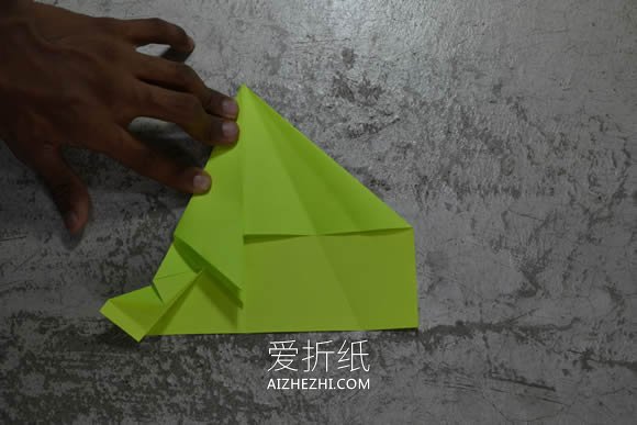 怎么折纸F-16战斗轰炸机的折法图解步骤- www.aizhezhi.com