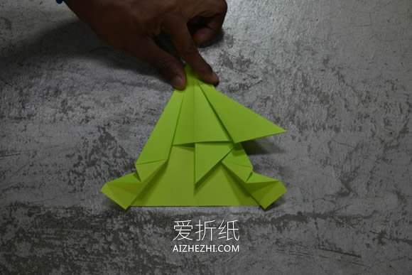 怎么折纸F-16战斗轰炸机的折法图解步骤- www.aizhezhi.com