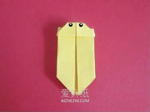 幼儿怎么简单折纸萤火虫的折法图解教程- www.aizhezhi.com