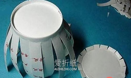 怎么用一次性纸杯做元旦灯笼的制作方法- www.aizhezhi.com