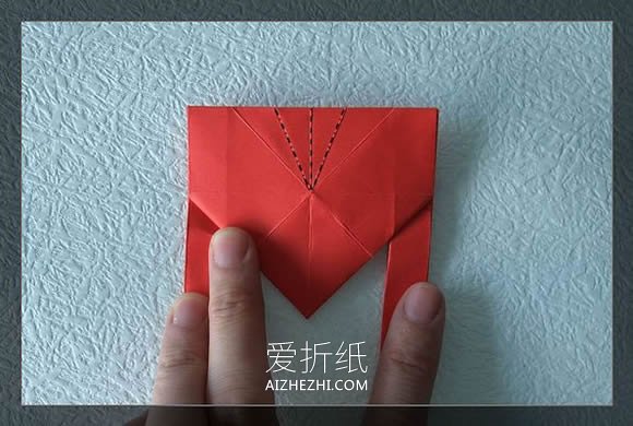 怎么折纸爱之拥抱的折法图解教程- www.aizhezhi.com