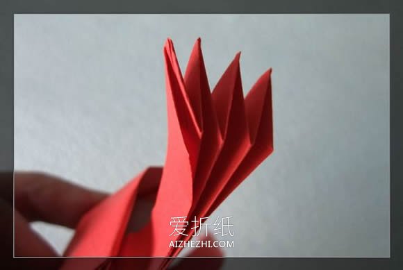 怎么折纸爱之拥抱的折法图解教程- www.aizhezhi.com