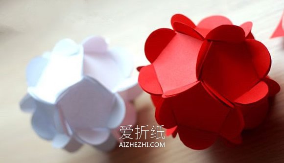 简易版纸花球灯笼怎么做的手工制作教程- www.aizhezhi.com