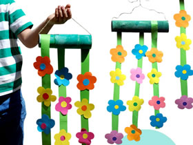 幼儿园怎么做花朵挂饰的制作方法教程