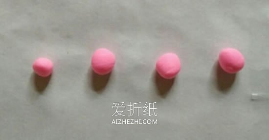 怎么做超轻粘土玫瑰花头绳的制作方法图解- www.aizhezhi.com