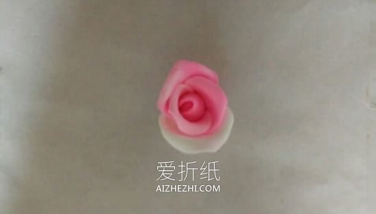 怎么做超轻粘土玫瑰花头绳的制作方法图解- www.aizhezhi.com