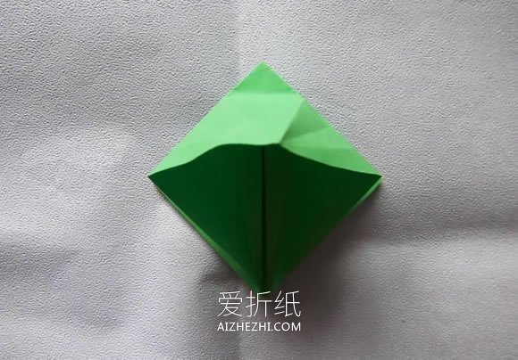 怎么折纸立体菠萝和叶子的折法图解步骤- www.aizhezhi.com