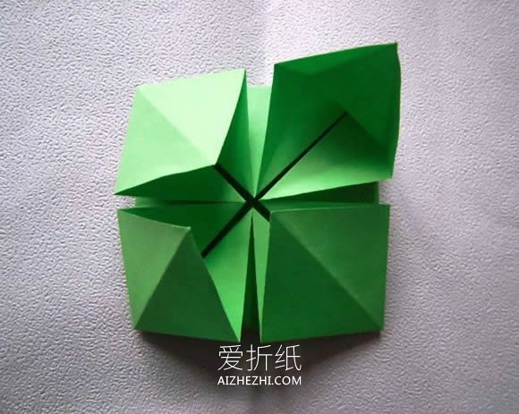 怎么折纸立体菠萝和叶子的折法图解步骤- www.aizhezhi.com