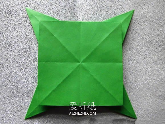 怎么折纸立体菠萝和叶子的折法图解步骤- www.aizhezhi.com