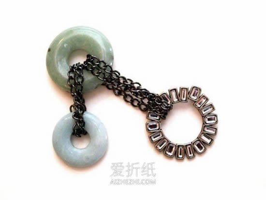 怎么用金属链做复古风串珠项链的制作方法- www.aizhezhi.com