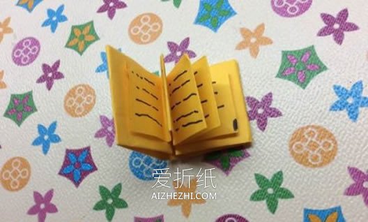 怎么用一张纸折纸记事小本子的折法图解- www.aizhezhi.com