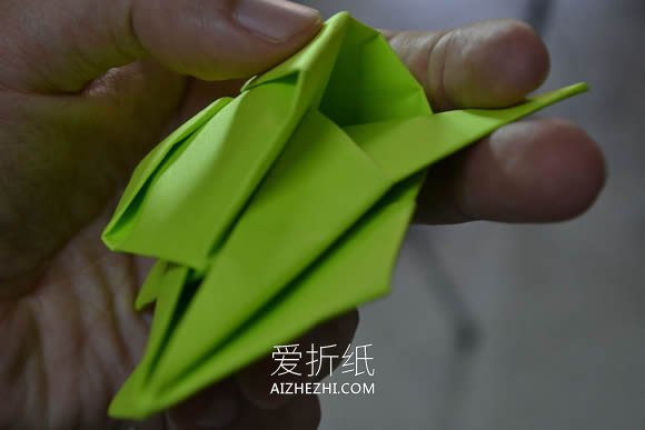 怎么简单折纸太空飞船的折法步骤图解- www.aizhezhi.com