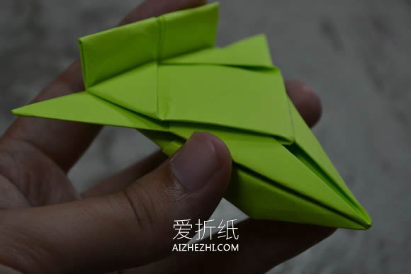 怎么简单折纸太空飞船的折法步骤图解- www.aizhezhi.com