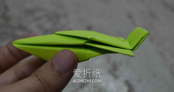 怎么简单折纸太空飞船的折法步骤图解- www.aizhezhi.com