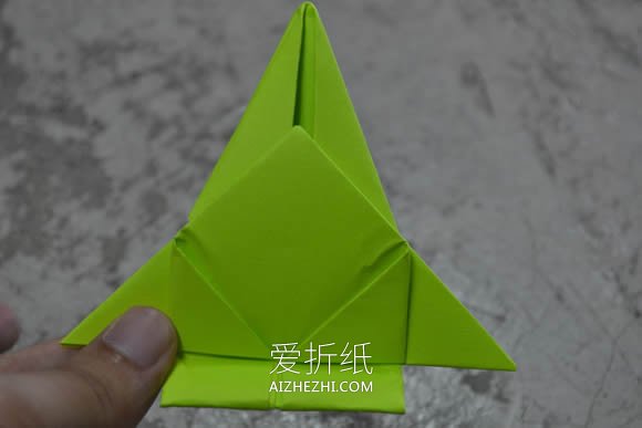 怎么简单折纸太空飞船的折法步骤图解- www.aizhezhi.com