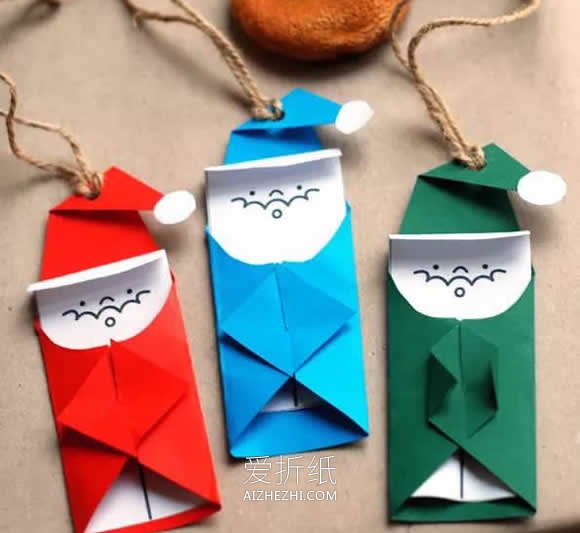 怎么做圣诞节礼物盒圣诞老人装饰的制作方法- www.aizhezhi.com